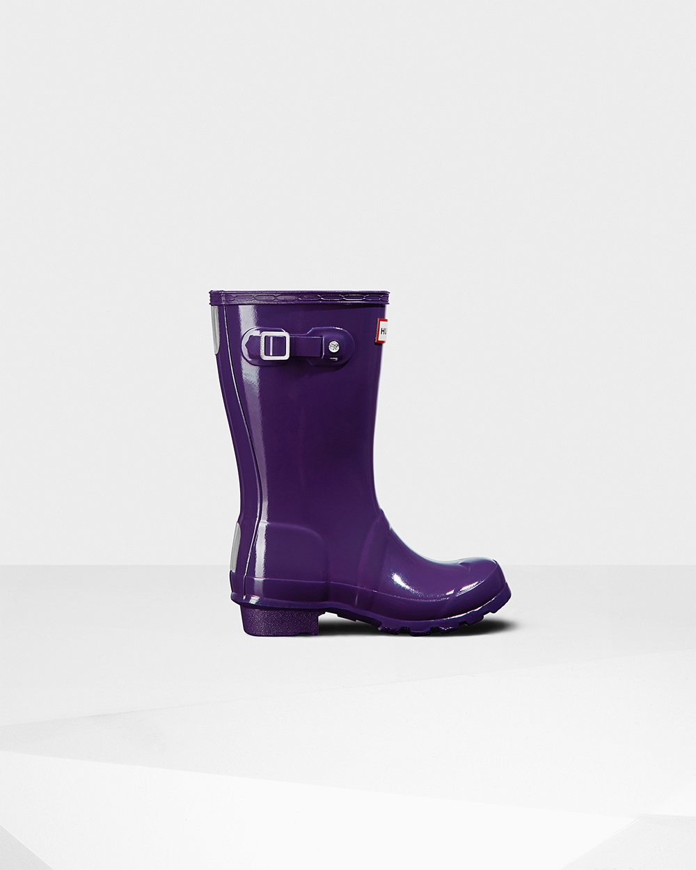 Hunter Original Big Gloss Rain Boots - Buy Online Kids Blue Purple - TVHLIJ930